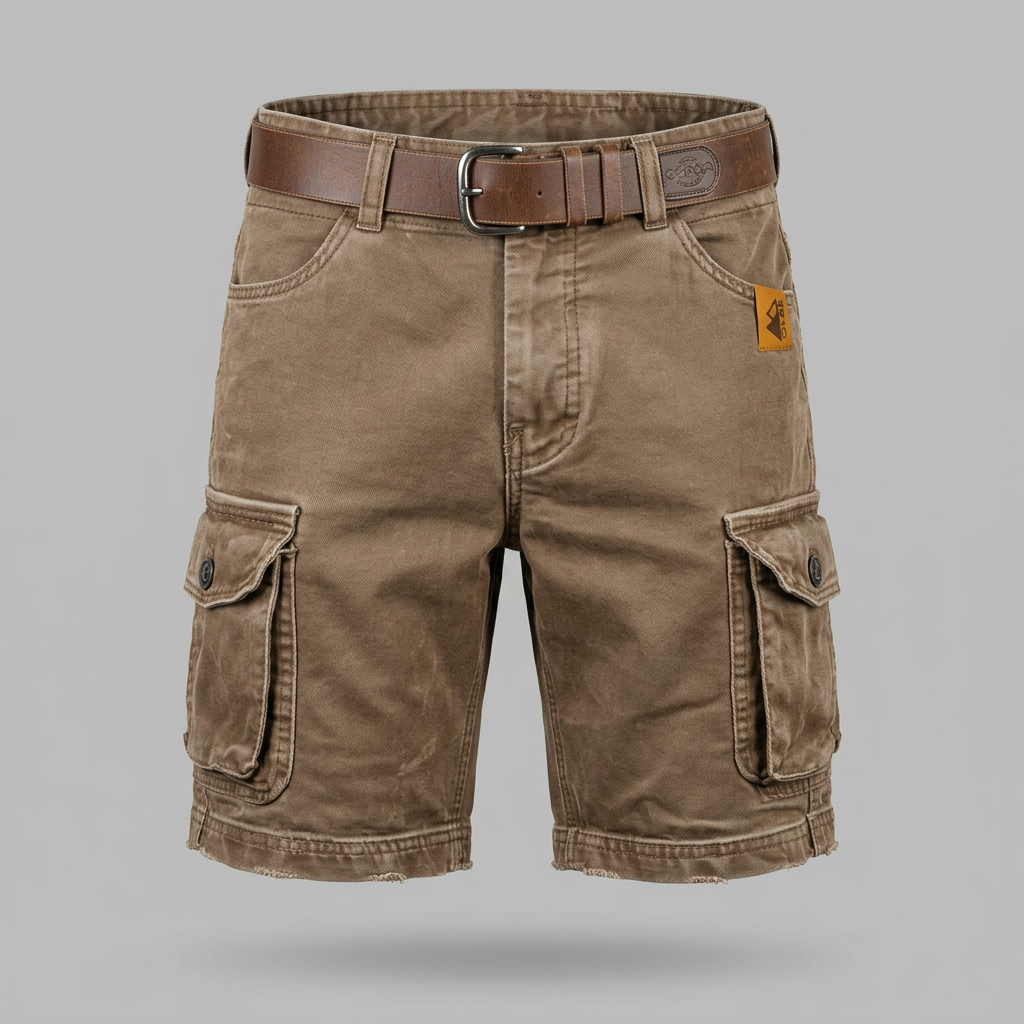 Noah | Short Retro Cargo with Multiple Pockets