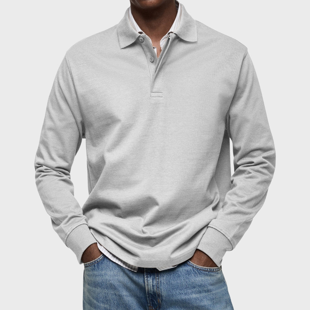 Edward - Luxury Long Sleeve Polo