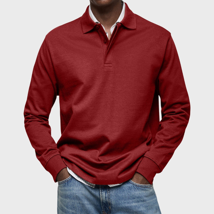 Edward - Luxury Long Sleeve Polo