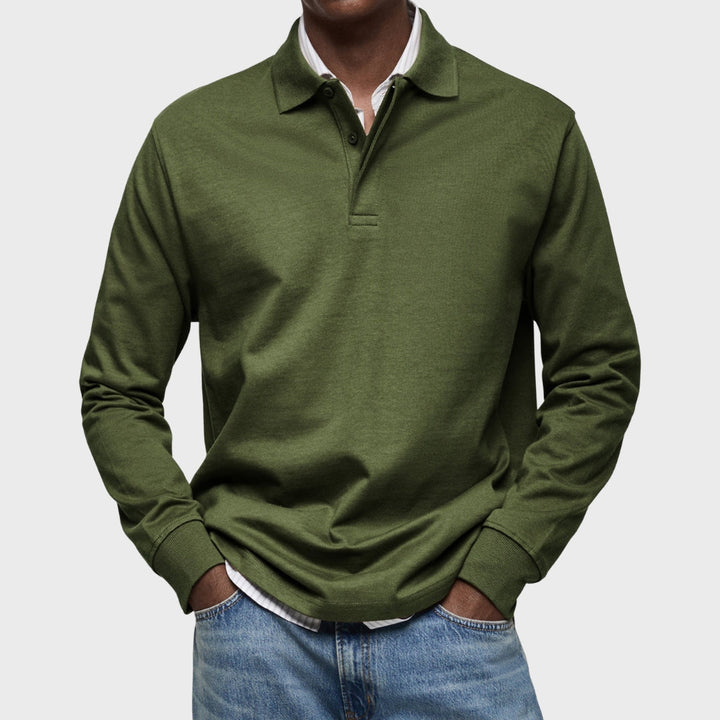 Edward - Luxury Long Sleeve Polo