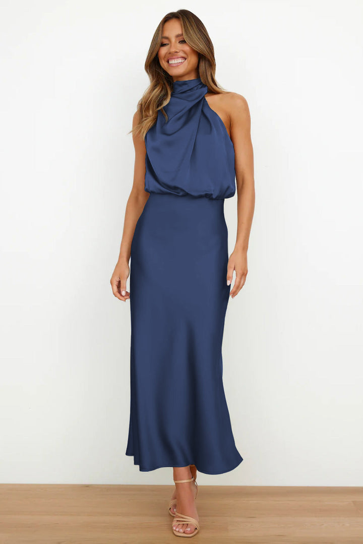 Ruby | Elegant evening dress with halter neck