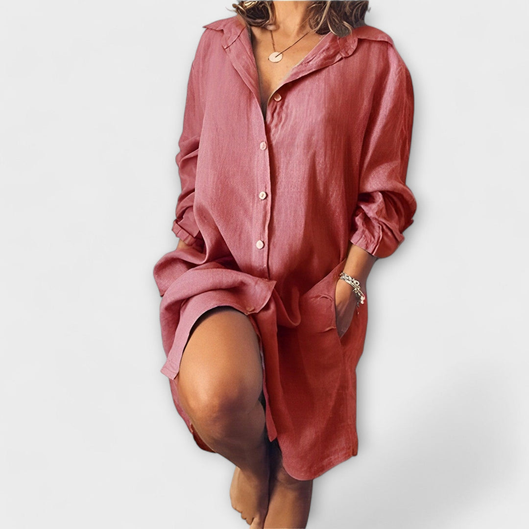 Clarabelle | Casual Linen Blouse