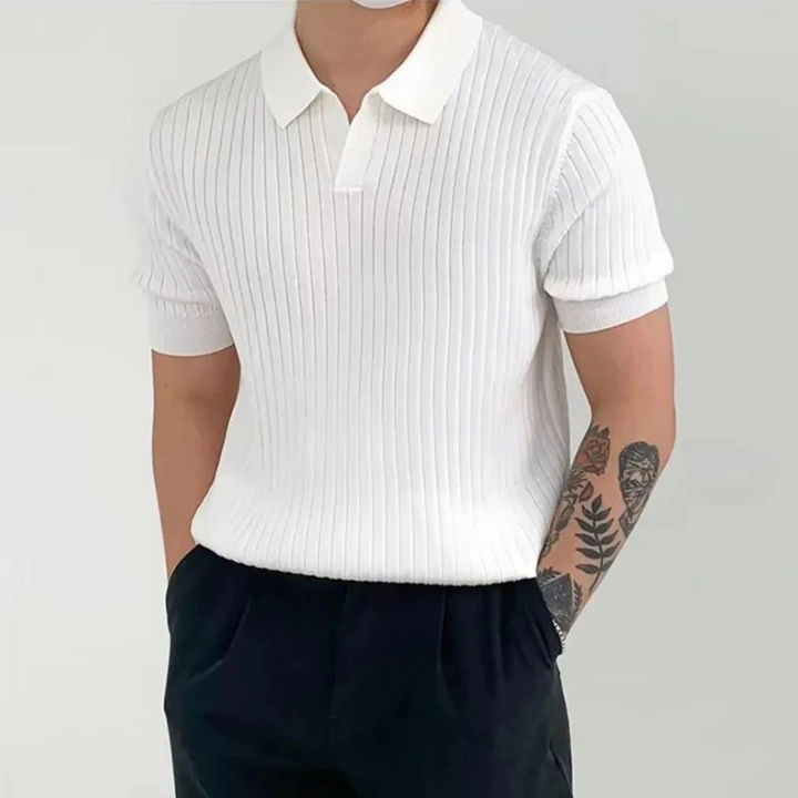 Christian - Elegant Ribbed Polo
