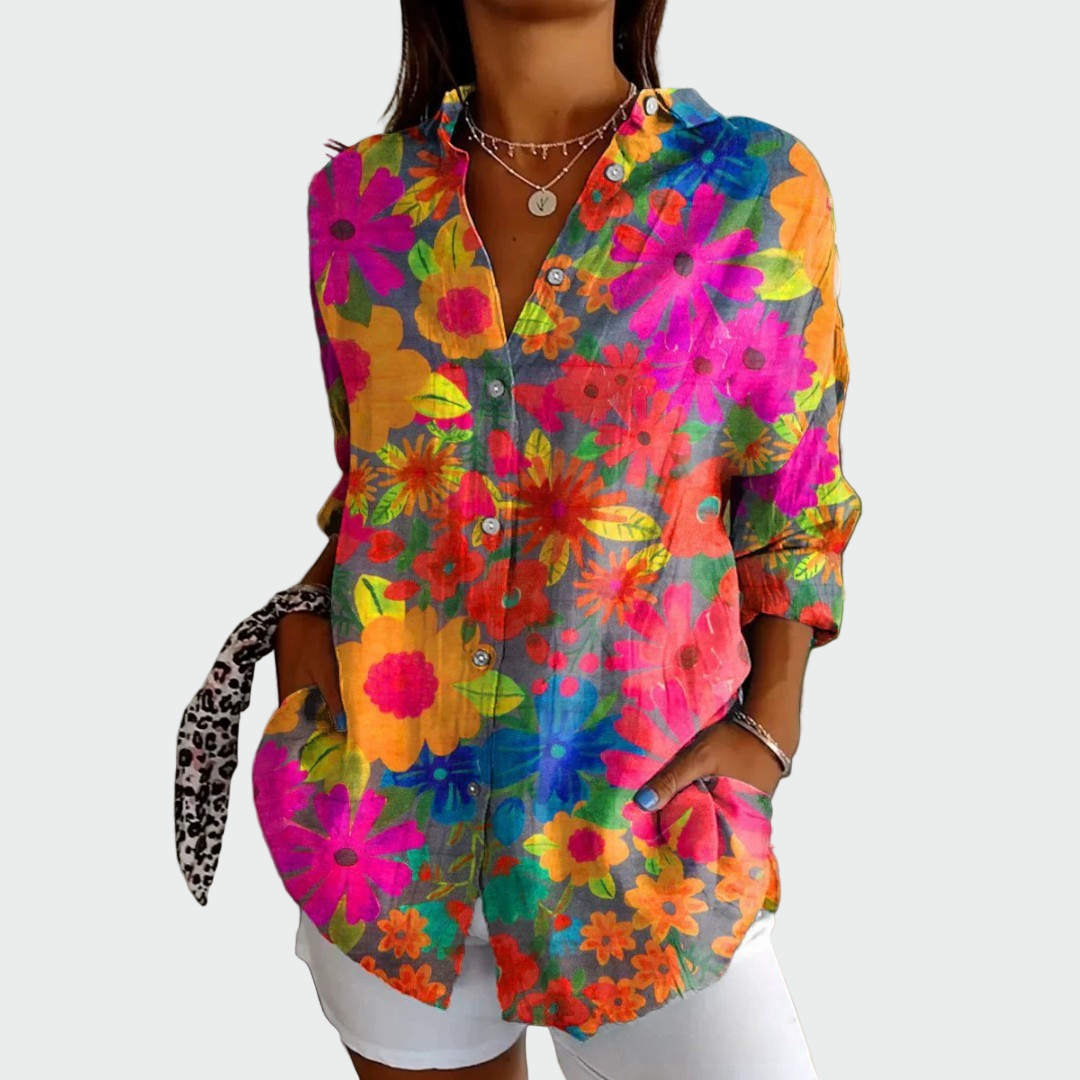Stylish Shirt with Floral Print