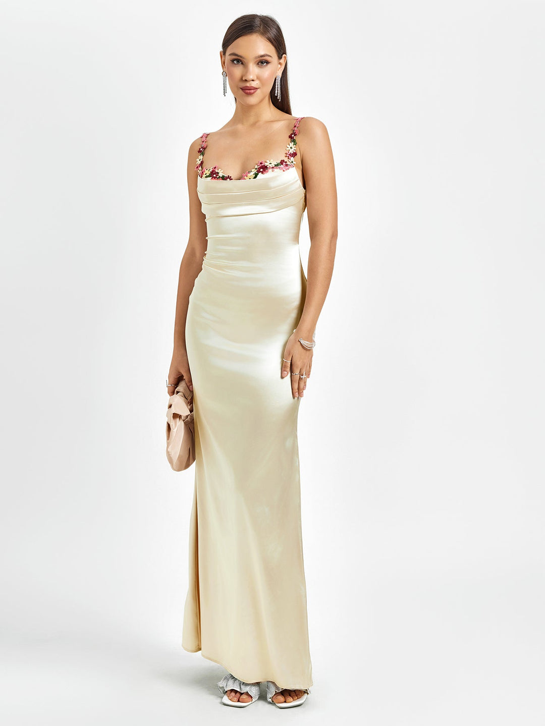 Skylar | Long Satin Dress