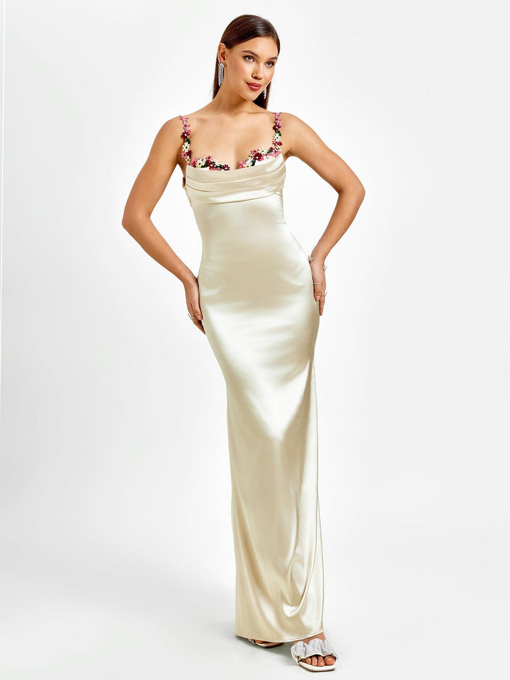 Skylar | Long Satin Dress