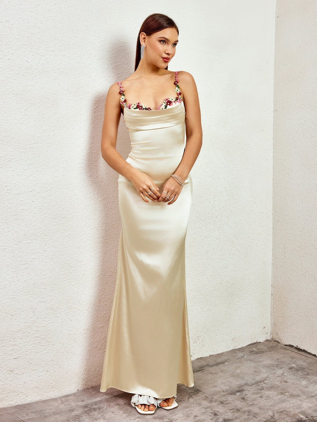 Skylar | Long Satin Dress