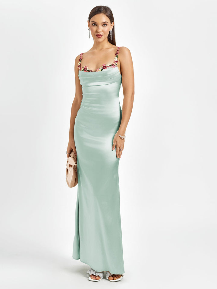 Skylar | Long Satin Dress
