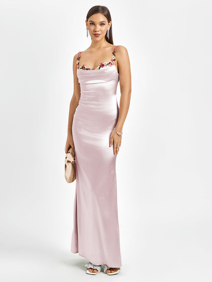 Skylar | Long Satin Dress