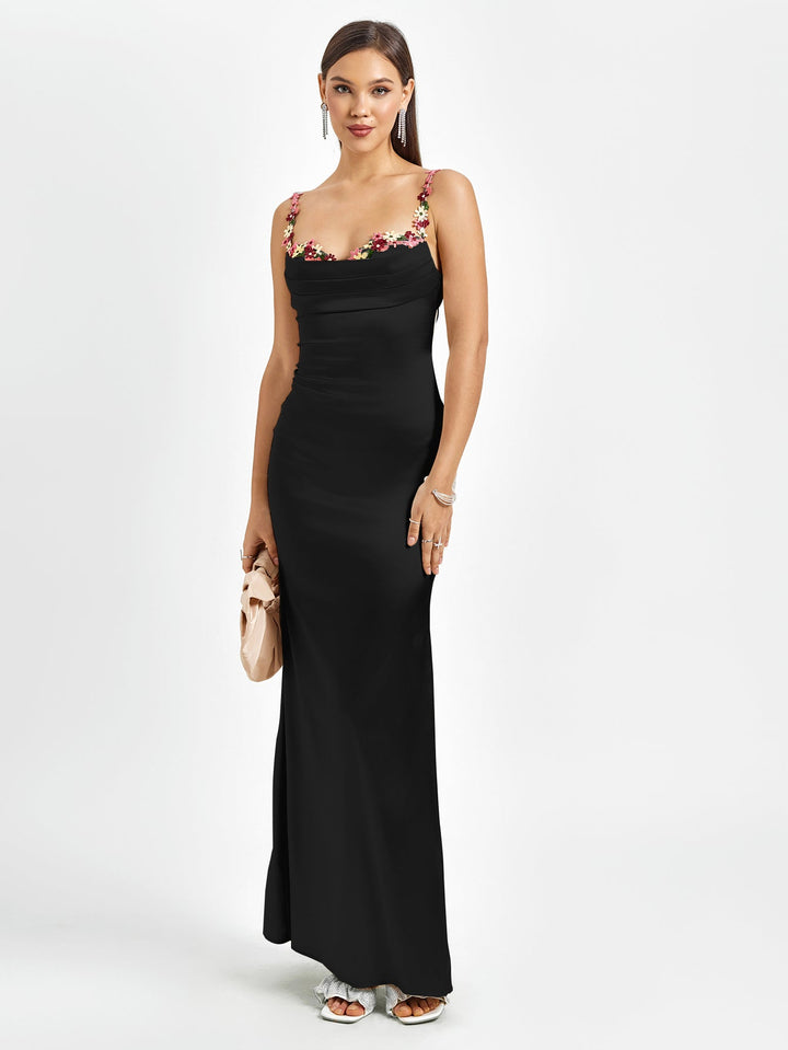 Skylar | Long Satin Dress