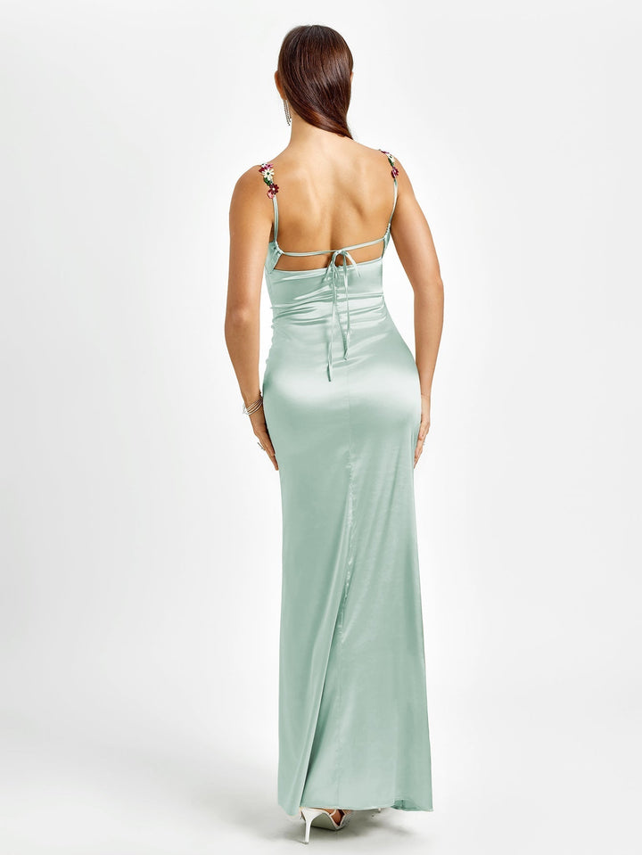 Skylar | Long Satin Dress
