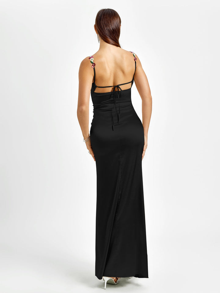 Skylar | Long Satin Dress