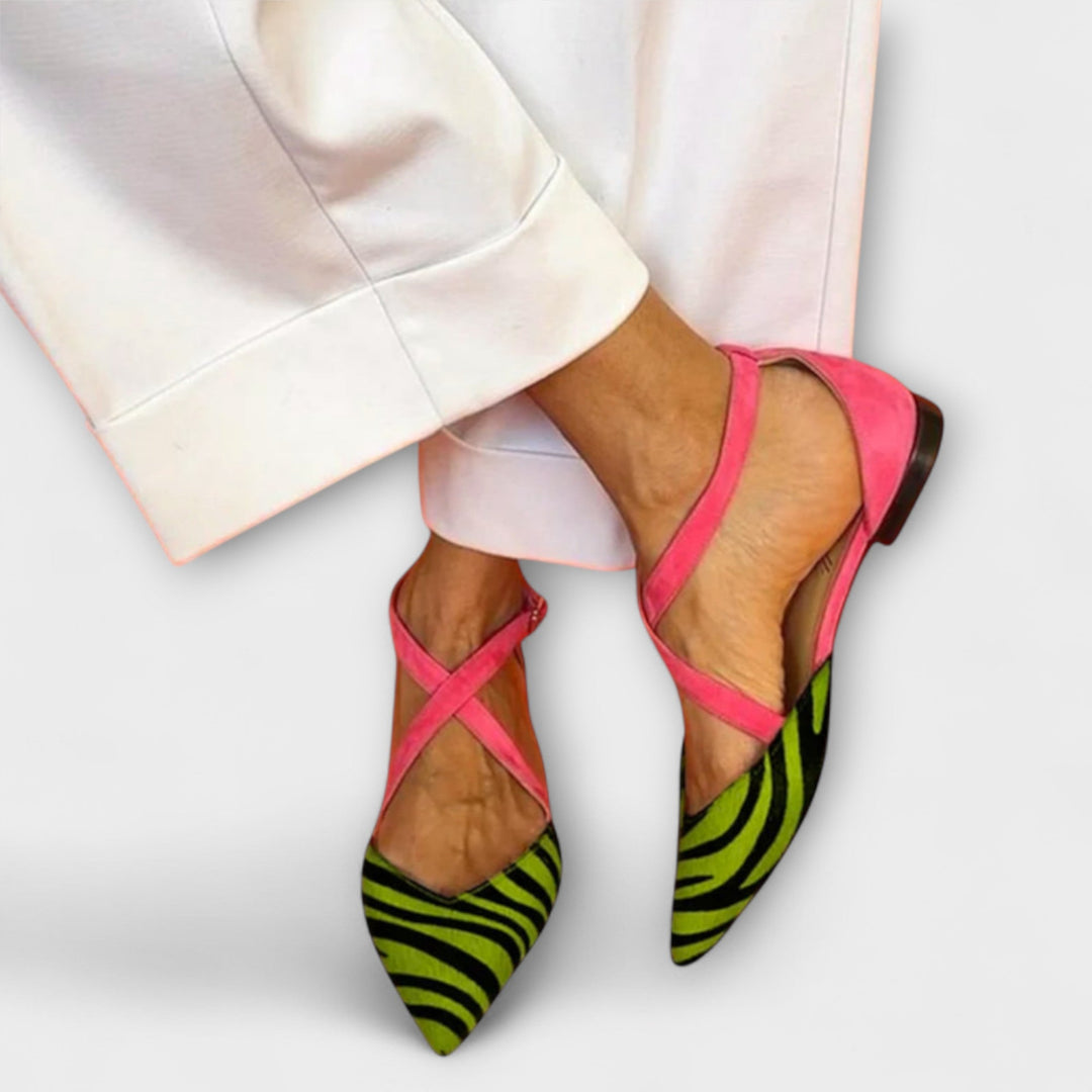Zebra Pattern Ballerinas