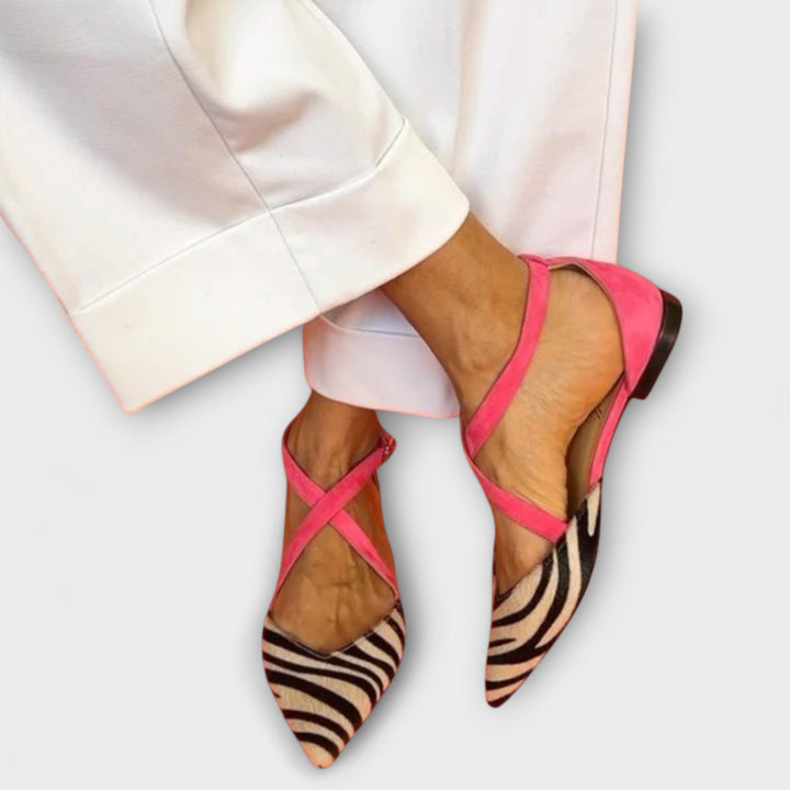 Zebra Pattern Ballerinas