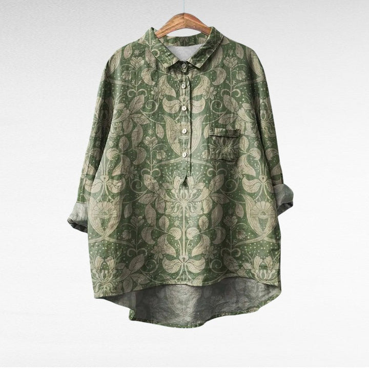 Norah | Elegant Linen Blouse for Summer