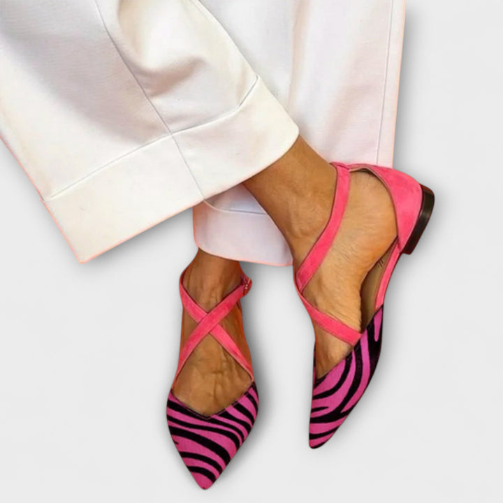 Zebra Pattern Ballerinas