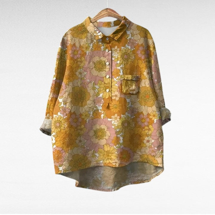 Norah | Elegant Linen Blouse for Summer