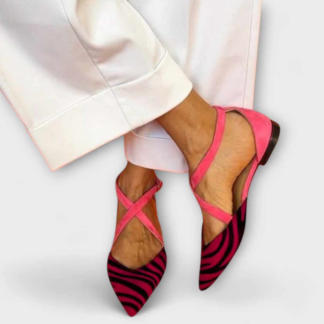 Zebra Pattern Ballerinas
