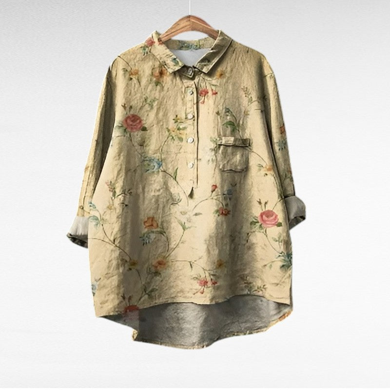 Norah | Elegant Linen Blouse for Summer