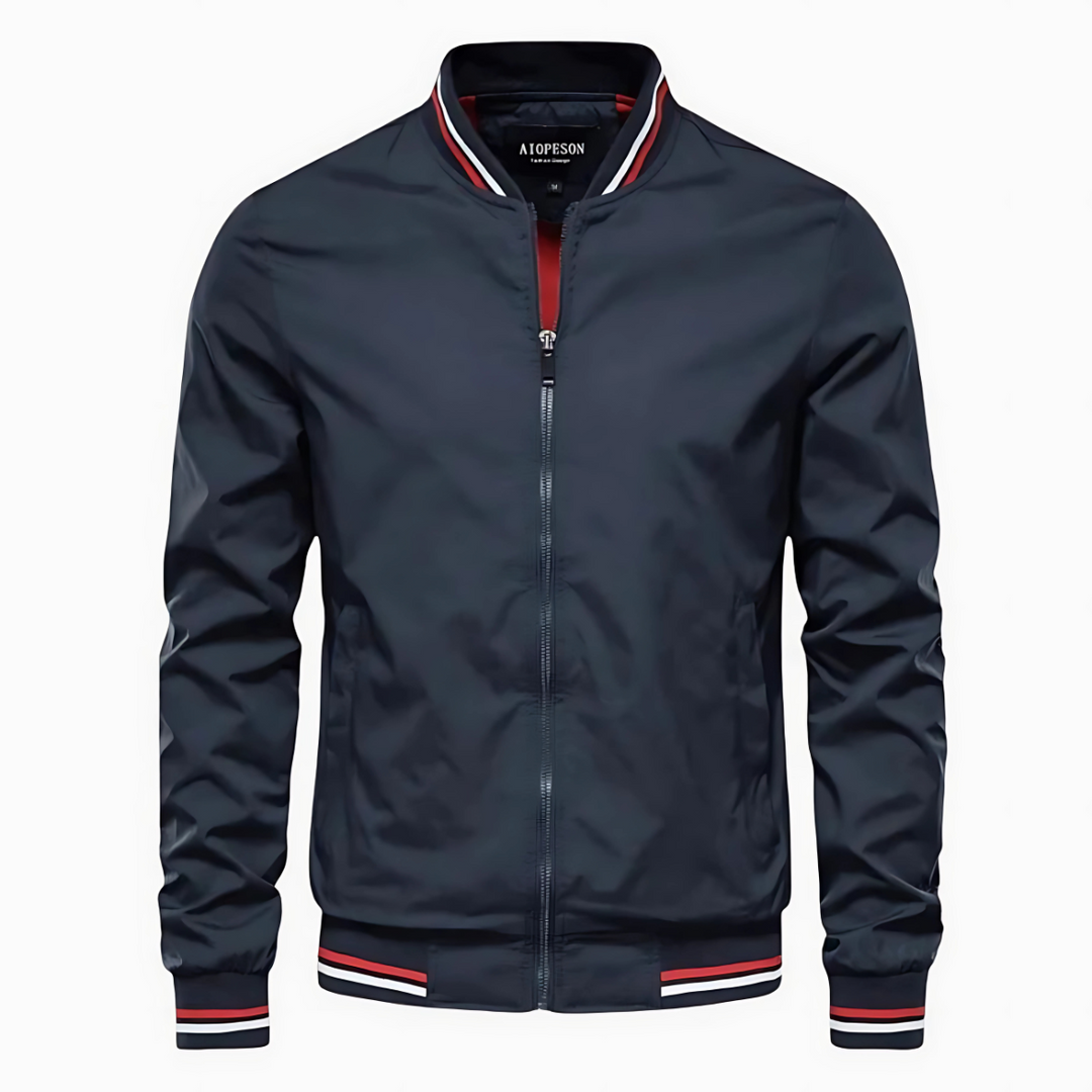 Mario - Striped Bomber Jacket