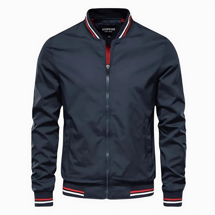 Mario - Striped Bomber Jacket