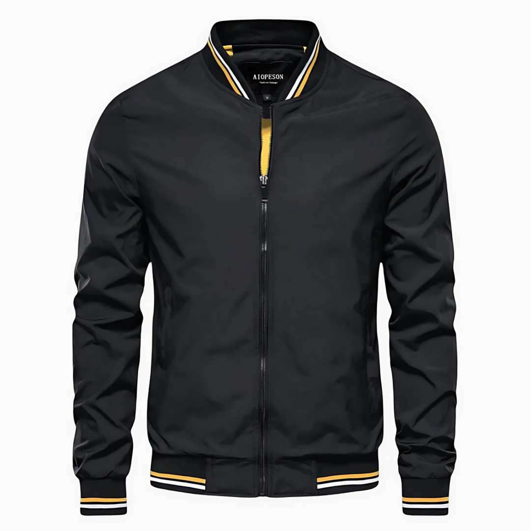 Mario - Striped Bomber Jacket