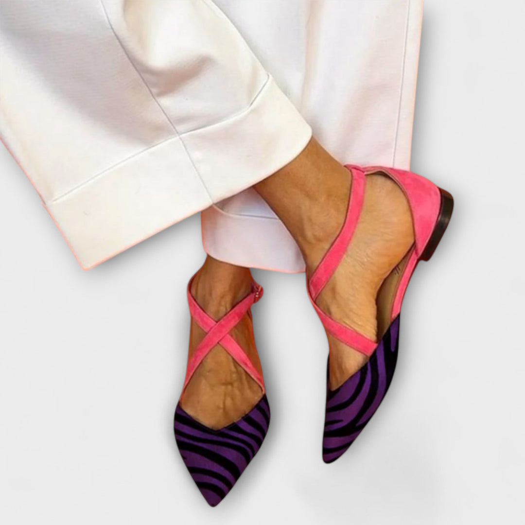 Zebra Pattern Ballerinas