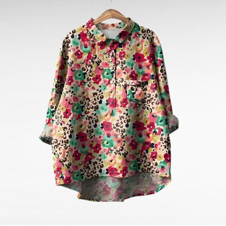 Norah | Elegant Linen Blouse for Summer