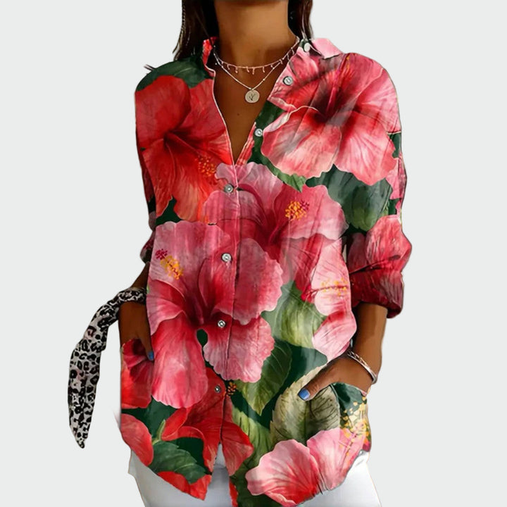 Stylish Shirt with Floral Print