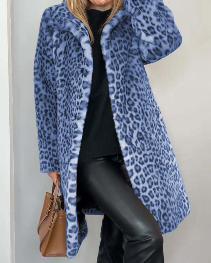 Leigh | Long Leopard Coat