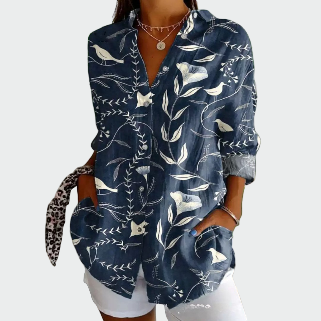 Stylish Shirt with Floral Print