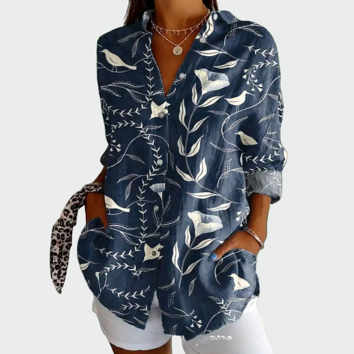 Stylish Shirt with Floral Print