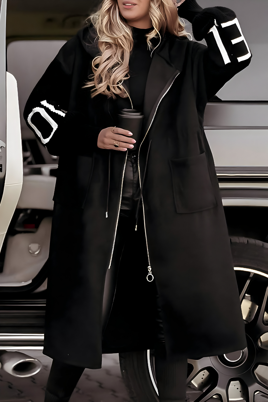 Rose | Elegant cardigan-coat