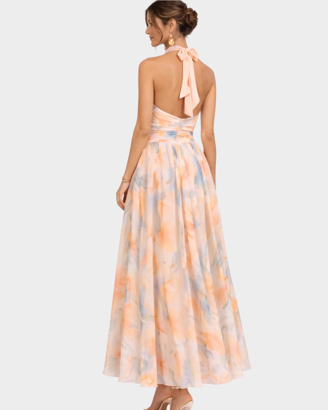 MOLLY | HALTER NECK MAXI DRESS