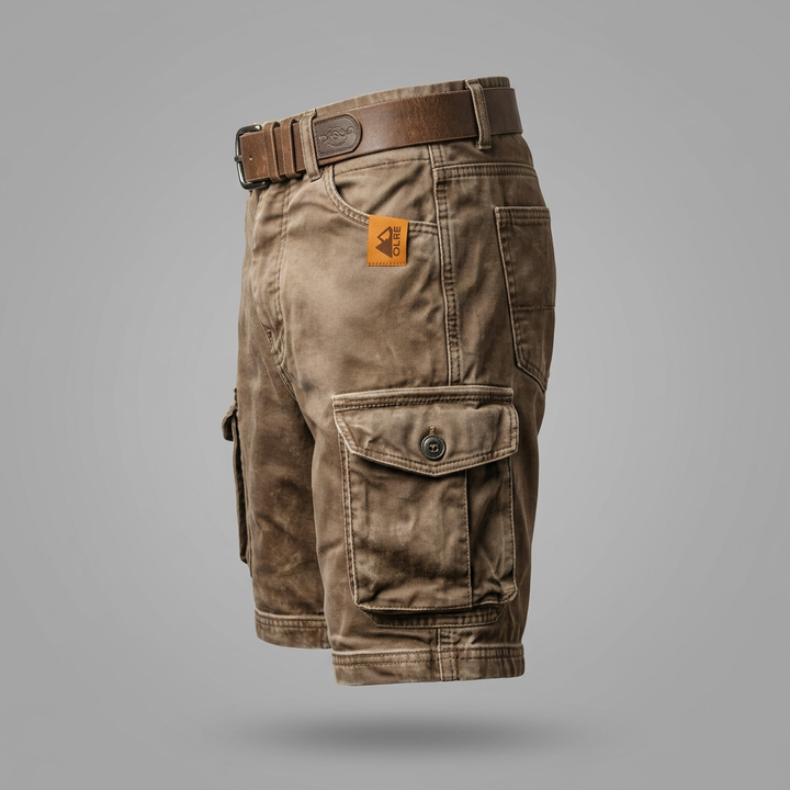 Noah | Short Retro Cargo with Multiple Pockets