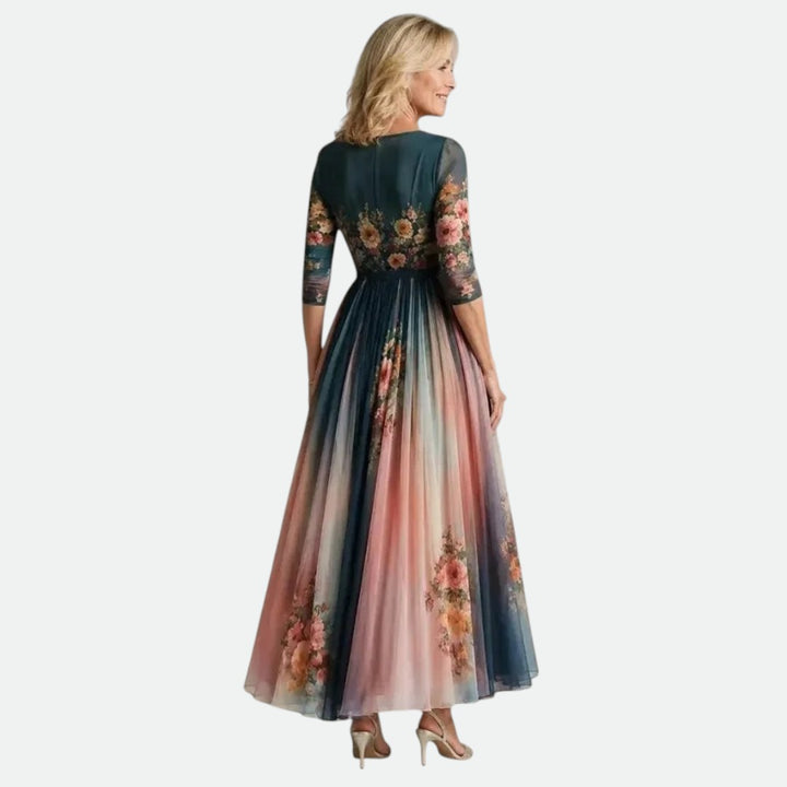 MEGAN | Bohemian Maxi Floral Dress