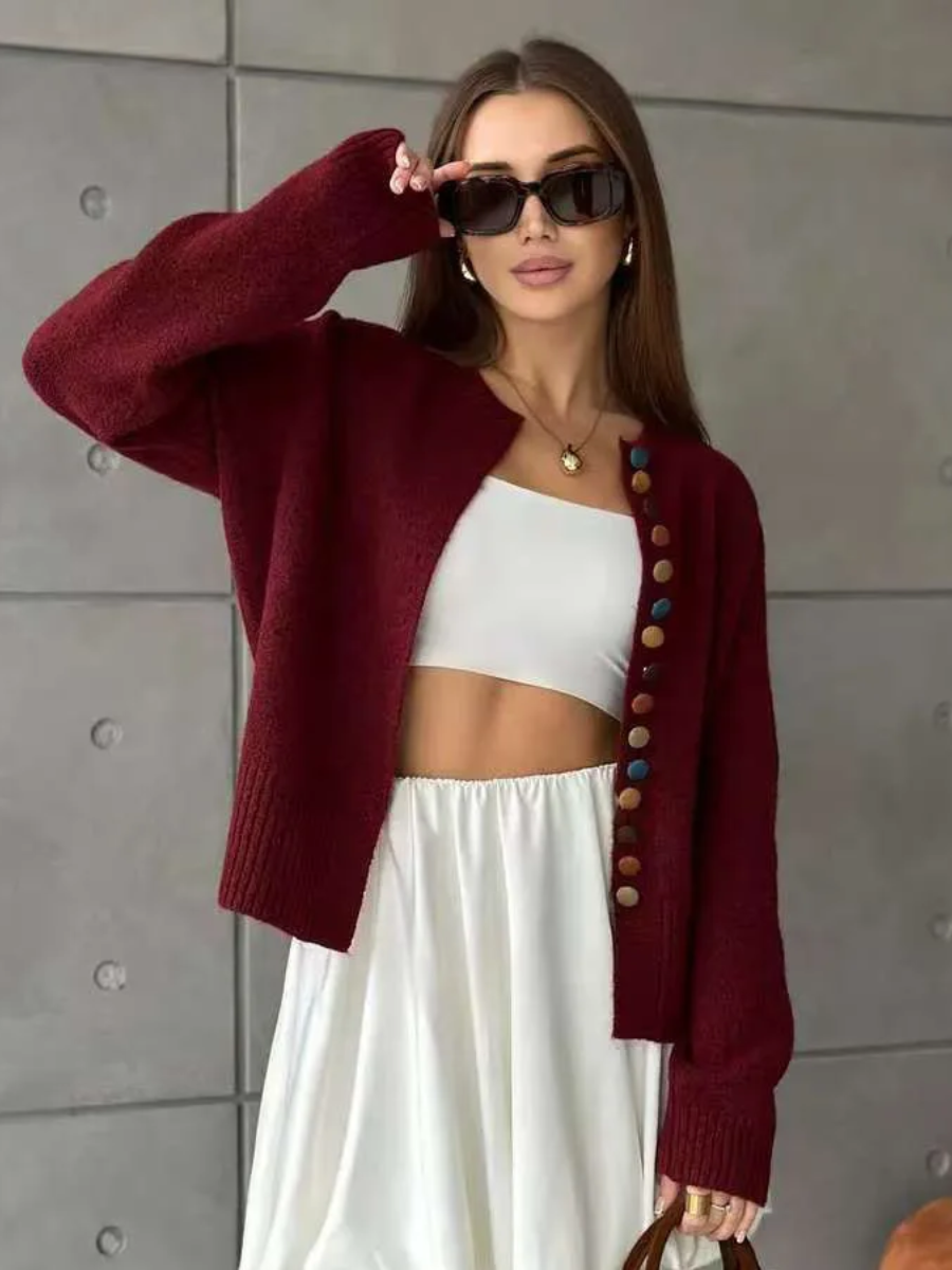 Nicola | Cardigan with Button Detail