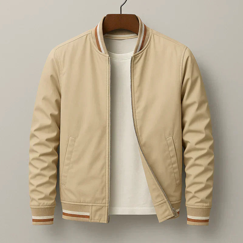 Mario - Striped Bomber Jacket