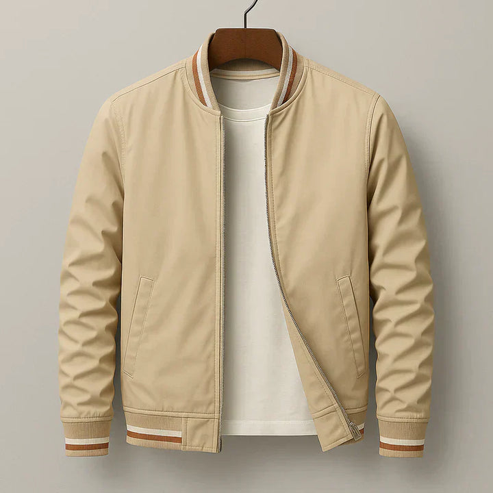 Mario - Striped Bomber Jacket