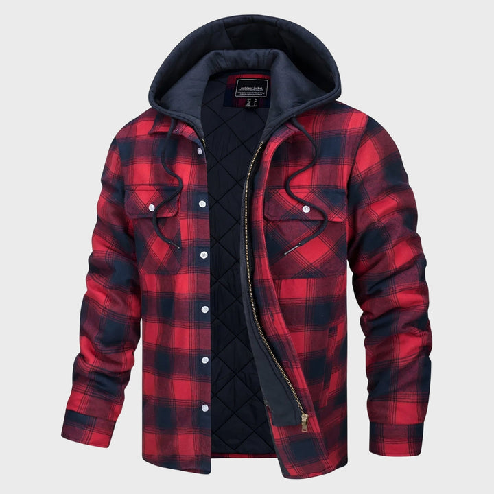 Dennis - Checkered Coat with Zipper