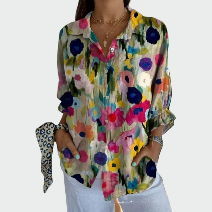Stylish Shirt with Floral Print