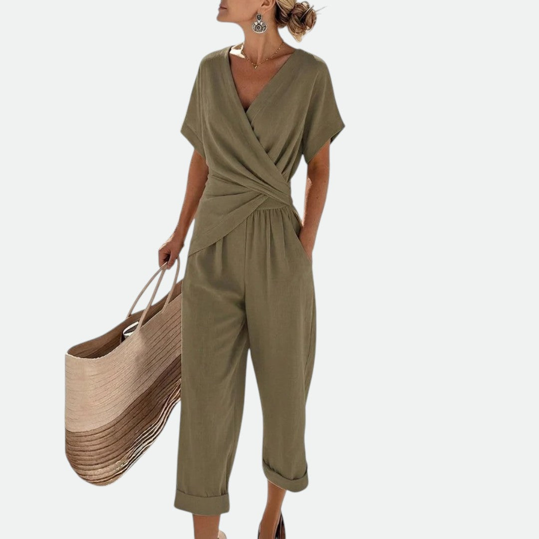 Catherine | Cross Set with V-Neck