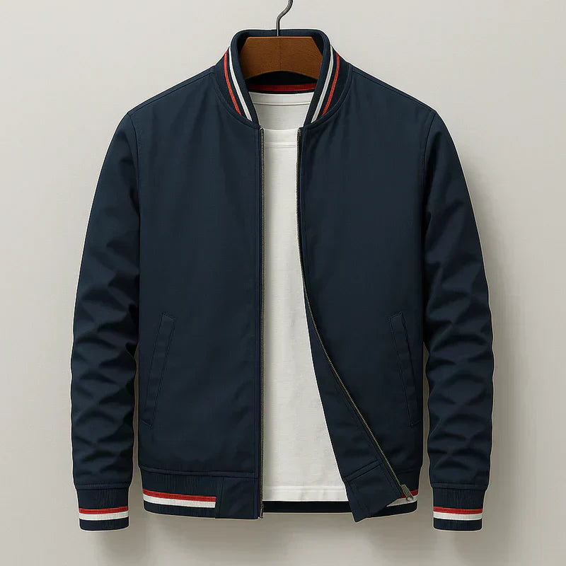 Mario - Striped Bomber Jacket