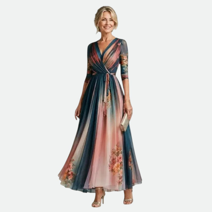 MEGAN | Bohemian Maxi Floral Dress
