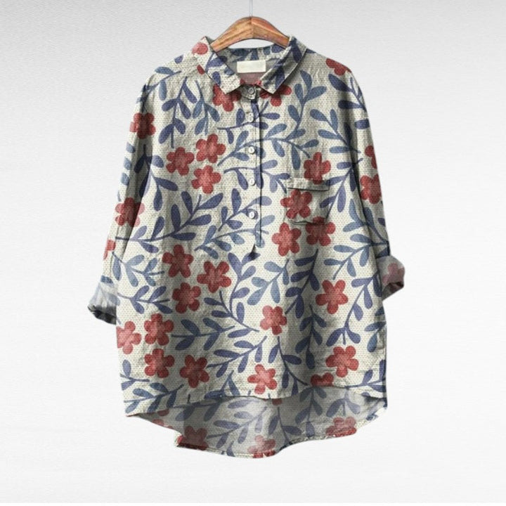 Cheryl | Elegant Linen Blouse for Summer