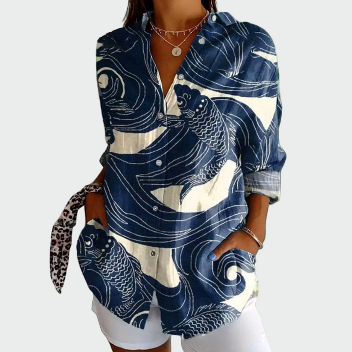 Stylish Shirt with Floral Print