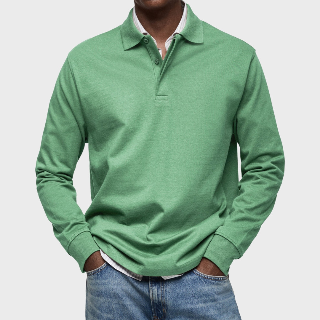 Edward - Luxury Long Sleeve Polo