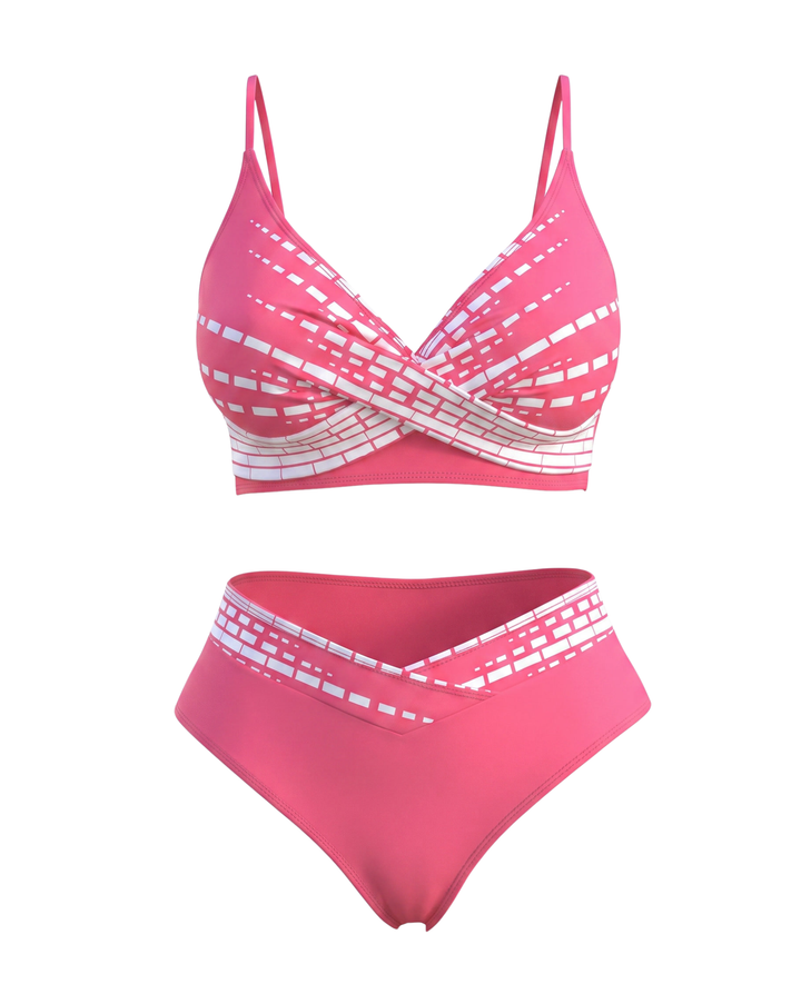 Solid Color Bikini Set