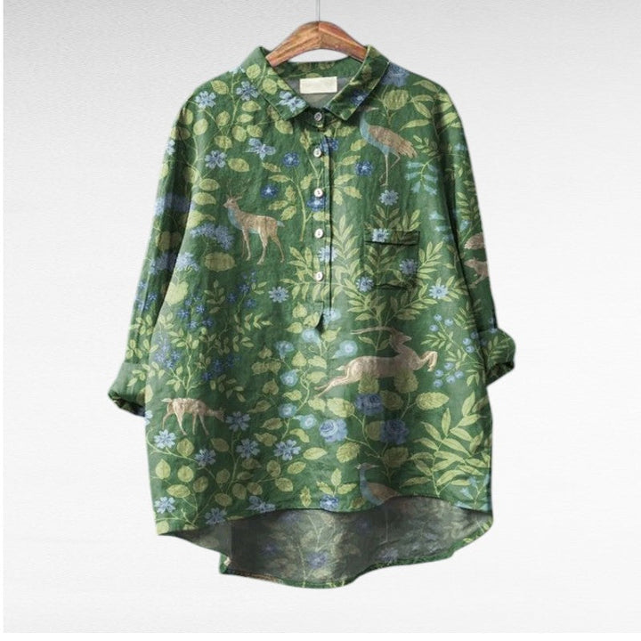 Cheryl | Elegant Linen Blouse for Summer
