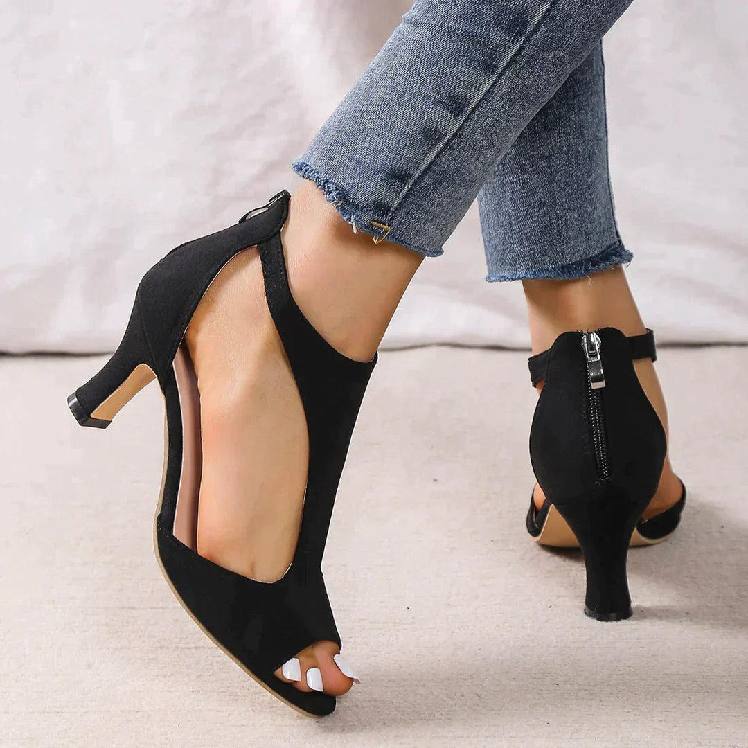 Camelot | High Heel Sandals with Cut-Out Toe